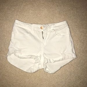 Bullhead denim pacsun white shorts